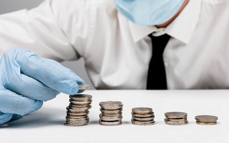 Moedas empilhadas Misto Brasil