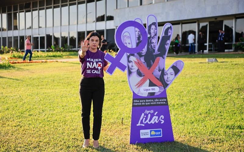 Mulher não se cale campanha DF Misto Brasil