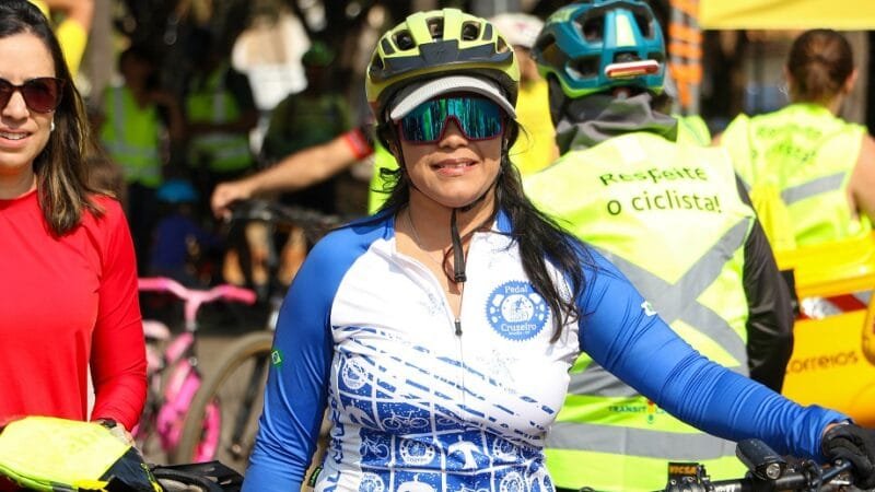 Ciclistas participaram da 17ª etapa do Circuito de Passeio de Bike nas RAs, desta vez nas ruas do Cruzeiro/Matheus H. Souza/Agência Brasília