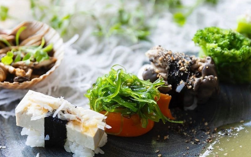 Sushi vegetariano Restaurante Noru Df Misto Brasil