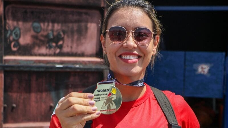 Dayane Carvalho é segundo sargento do Corpo de Bombeiros, que montou uma equipe bem-sucedida para os Jogos Mundiais da Dinamarca/Matheus H. Souza/Agência Brasília