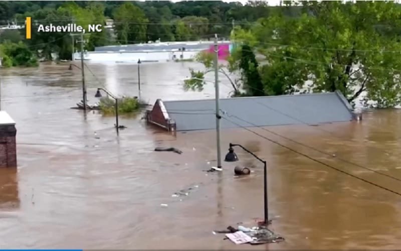 Tempestade furacão Helene EUA Misto Brasil
