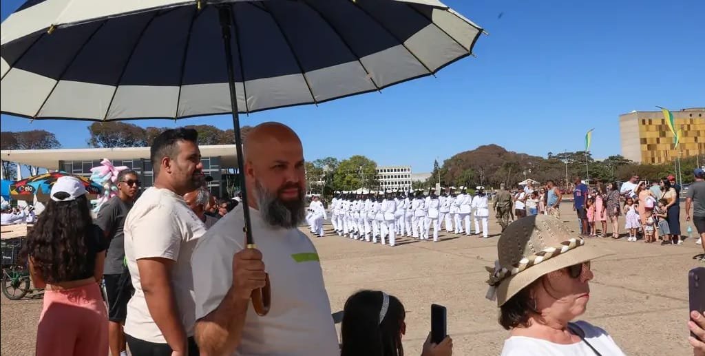 Troca da Bandeira Praça dos Três Poderes DF Misto Brasil