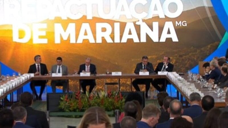 Assinado acordo bilionário com as mineradoras Vale, BHP e Samarco