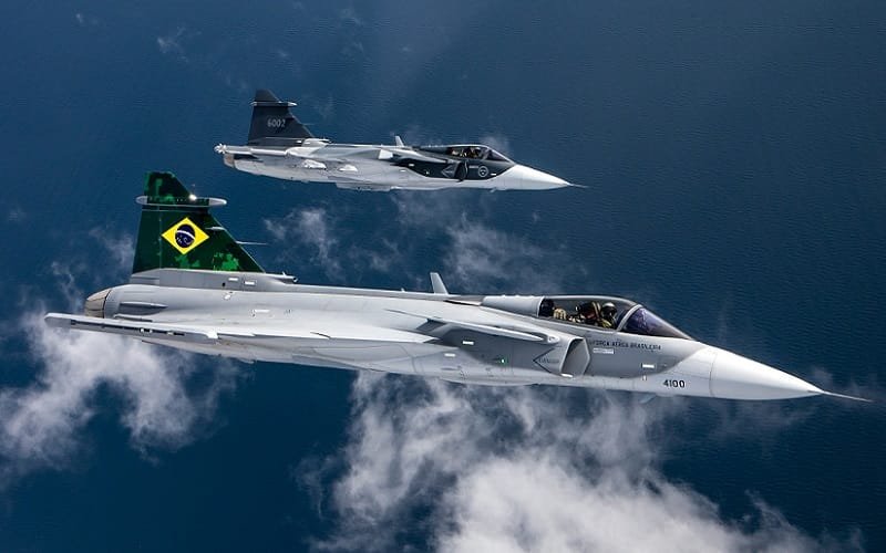 Caça Gripen Brasil FAB Misto Brasil