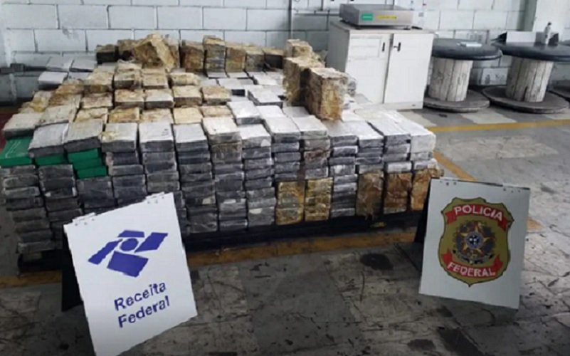 Cocaína apreensão porto de Santos Misto Brasil