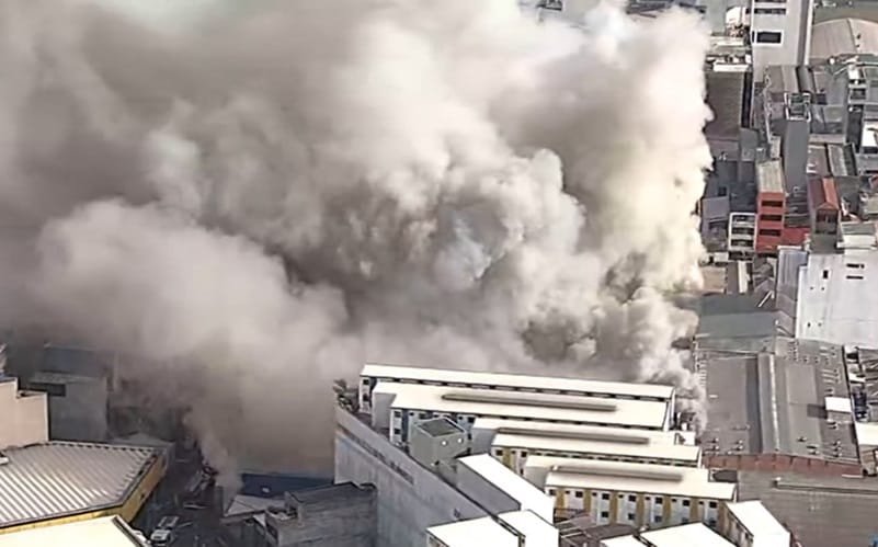 Incêndio São Paulo 25 de Março Misto Brasil