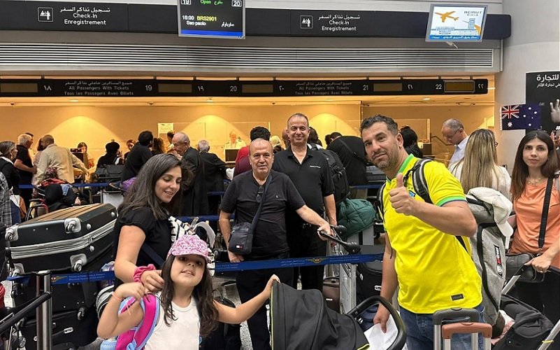 Beirute Líbano aeroporto brasileiros Misto Brasil