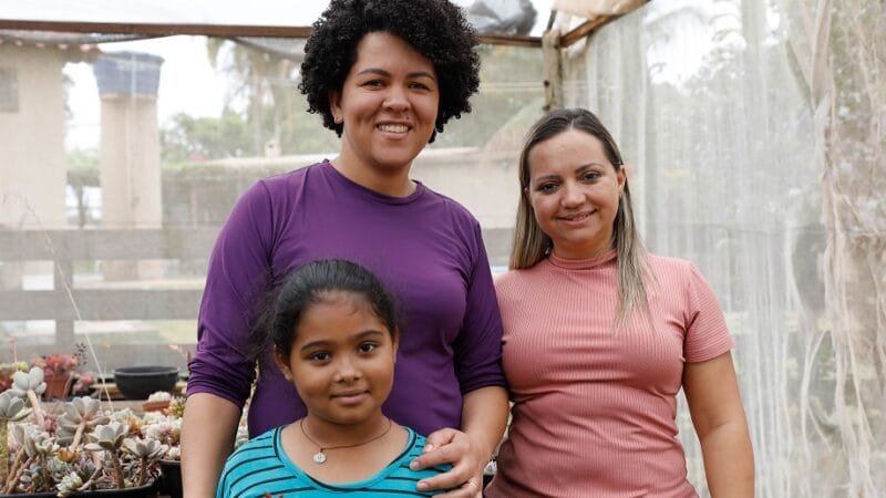 Ana Paula Santos Cruz é produtora rural com a filha com a líder comunitária Jane Batista/Lúcio Bernardo Jr./Agência Brasília