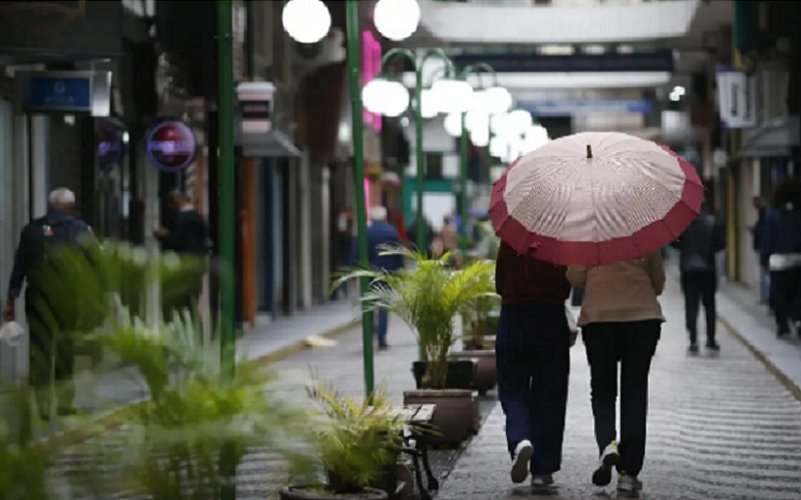 Chuva sombrinha temperatura Misto Brasil