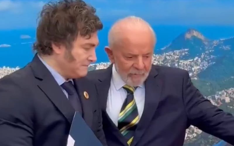 Lula da Silva e Javier Milei G20 Rio Misto Brasil
