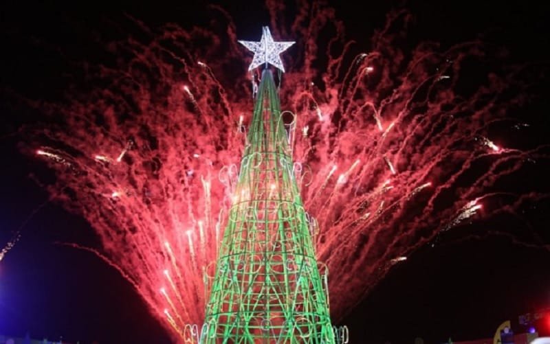 Natal árvore Esplanada dos Ministérios Misto Brasil