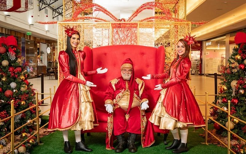 Papai Noel auxiliares Terraço Shopping DF Misto Brasil
