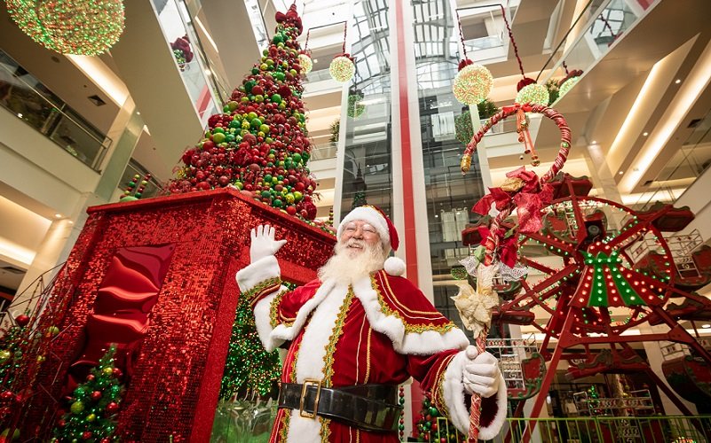 Papai Noel Taguatinga Shopping DF Misto Brasil