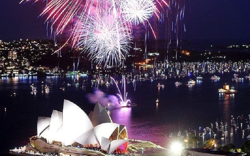 Austrália queima de fogos Sydney Misto Brasil