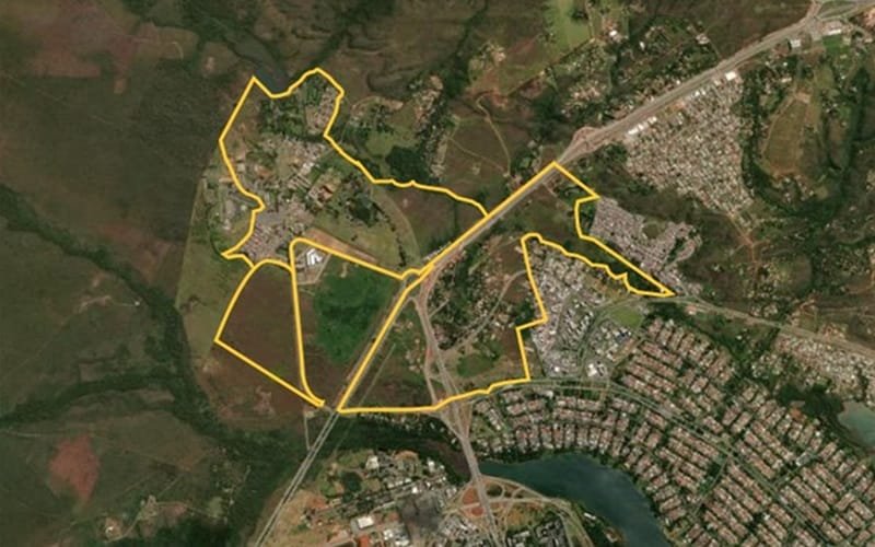 Mapa Lago Norte e Torto DF Misto Brasil