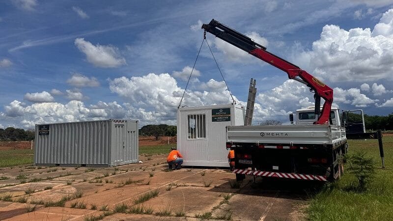 Preparativos para as obras do hospital do Guará