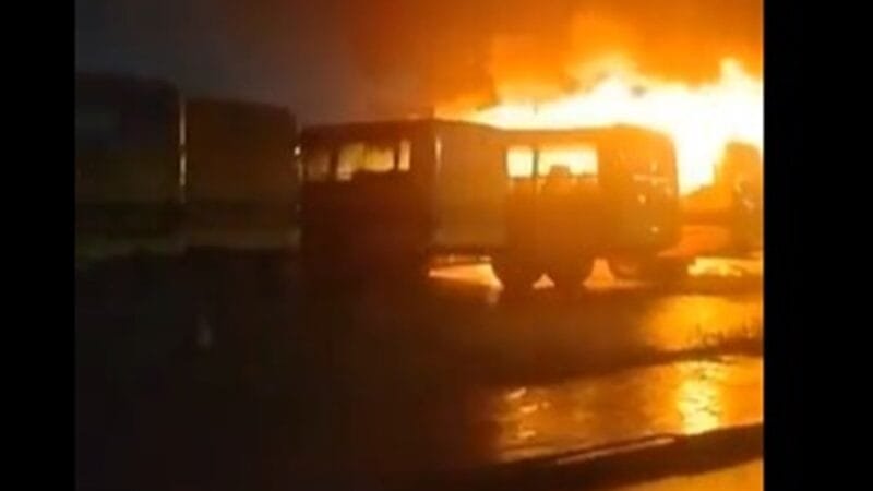 Criminosos voltaram a incendiar ônibus em Porto Velho