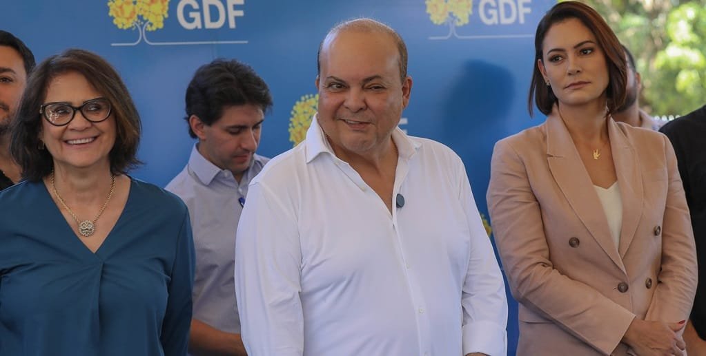 Damares Alves, Ibaneis Rocha e Michelle Bolsonaro DF Misto Brasil