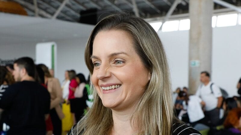 Fernanda Strachino embarcou no voo inaugural entre Bogotá e Brasília, que passa a ser uma alternativa mais rápida entre os dois países/Lúcio Bernardo Jr./Agência Brasília