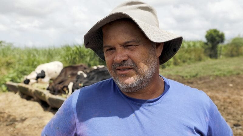 Valdeci de Castro, do Núcleo Rural Jardim, no Paranoá, é um dos 65 produtores do programa +Pecuária Brasil no DF/Lúcio Bernardo Jr./Agência Brasília