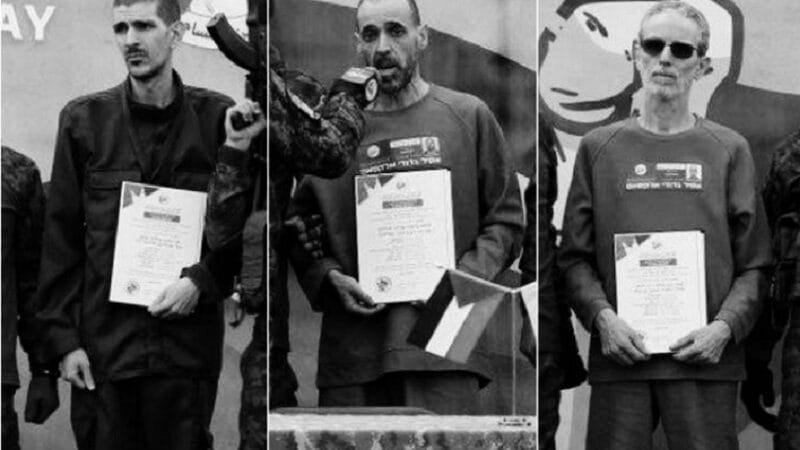 Hamas libertou neste sábado três reféns israelenses