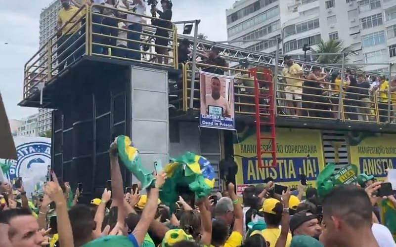 Manifestação pró anistia Rio de Janeiro Misto Brasil