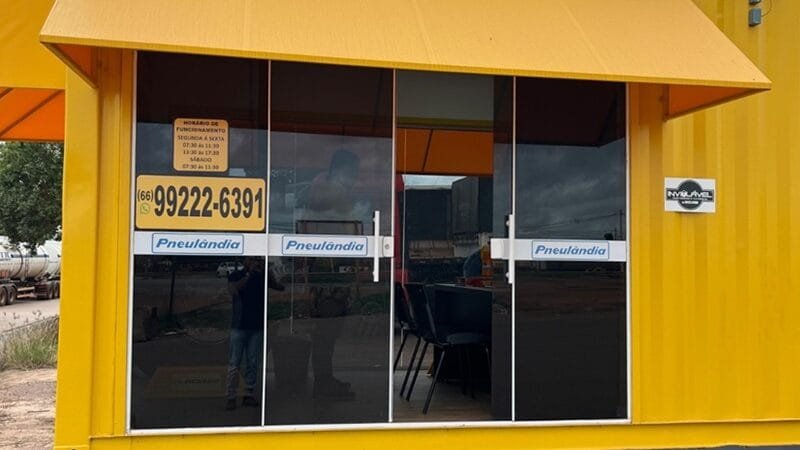 Marca de pneus abre loja de containers em Formosa