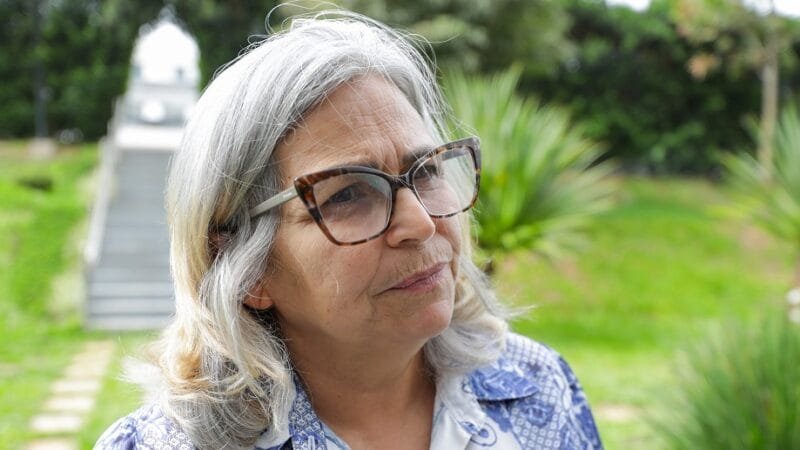 Maria do Socorro Dantas é síndica de um condomínio que adotou o sistema de reuso da água como medida de economia/Tony Oliveira/Agência Brasília