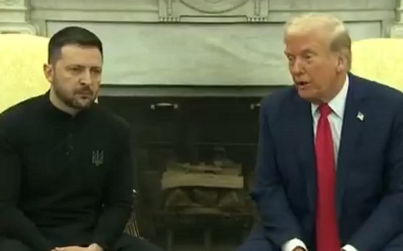 Volodomyr Zelensky e Donald Trump Casa Branca Misto Brasil