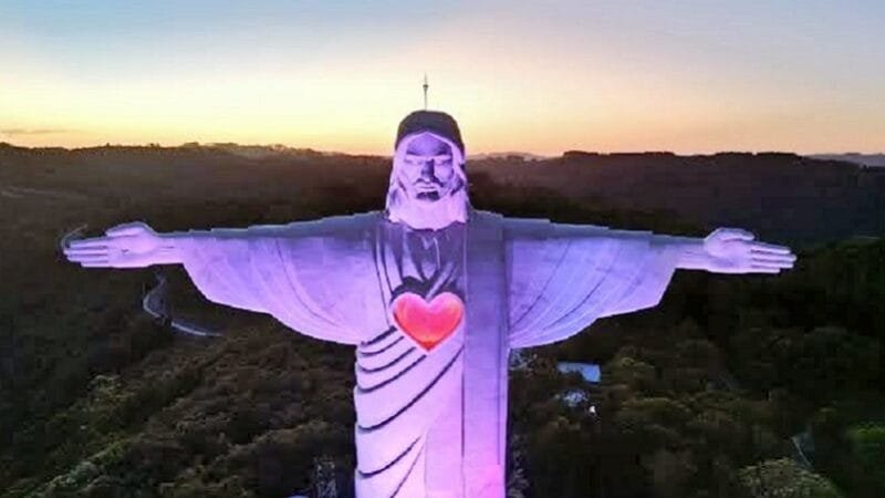 Maior Cristo Redentor foi inaugurado em Encantado
