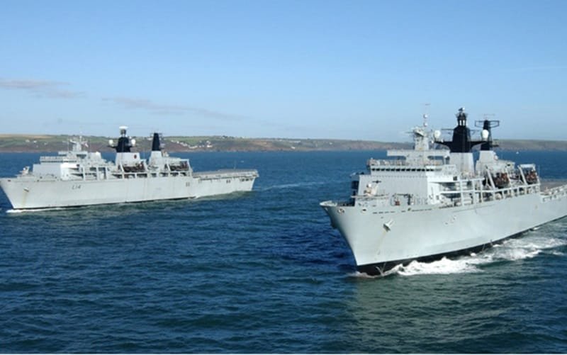 Navios de guerra Marinha classe Albion Misto Brasil