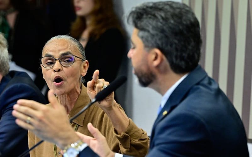 Marina Silva discussão senador Marco Rogério Misto Brasil