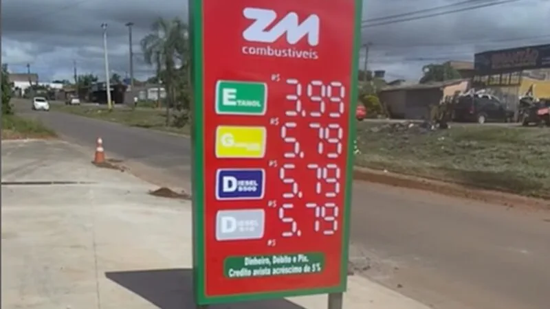 Posto viraliza em Águas Lindas ao baixar o preço da gasolina