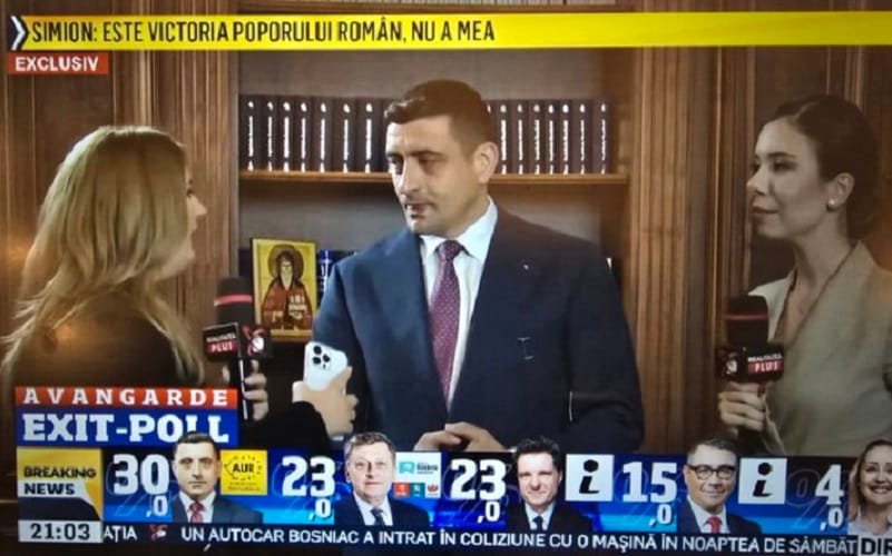 Romênia George Simion entrevista primeiro turno Misto Brasil