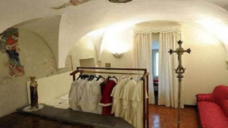 Quarto das Lágrimas para o novo papa chorar