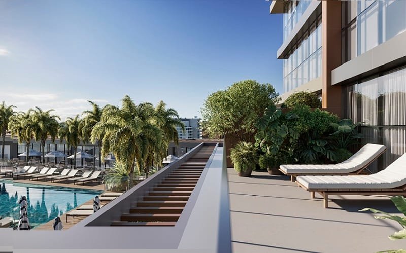 Arranha céu detalhe terraço Misto Brasil