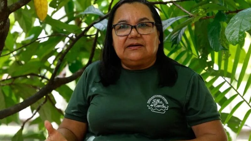 Dona Nena, na Ilha do Combu, região metropolitana de Belém, que planta cacau e produz chocolate de forma artesanal/Tâna Rêgo/Agência Brasil