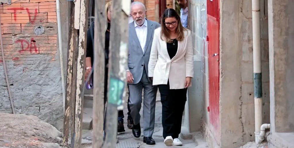 Lula da Silva e Janja Favela do Moinho SP Misto Brasil
