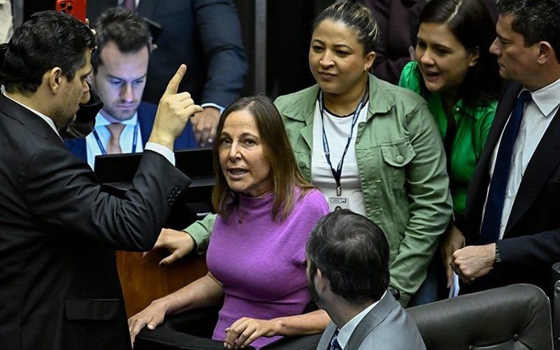 Senado Federal plenário Mara Gabrilli e Davi Alcolumbre Misto Brasil