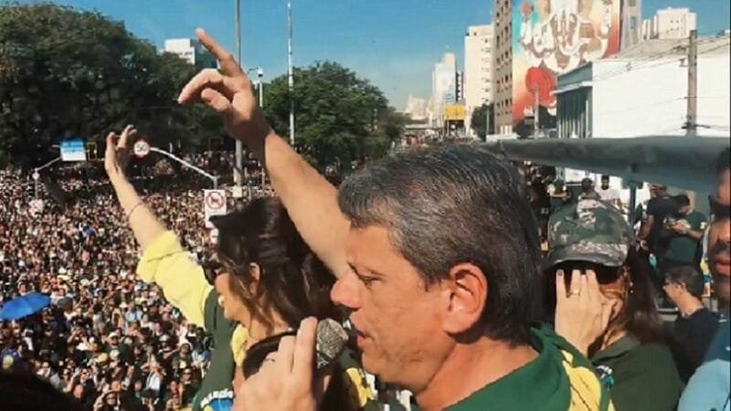 Marcha para Jesus e a pregação de Tarcísio de Freitas