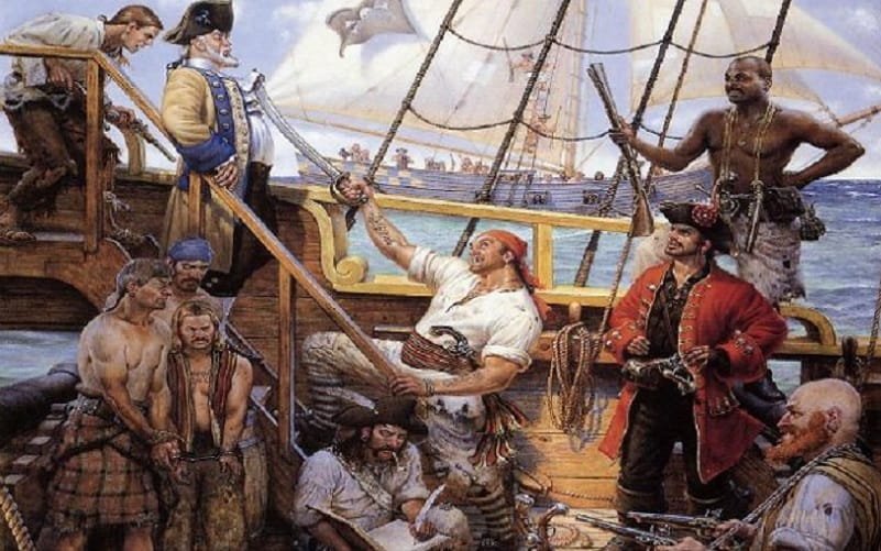 Piratas navios a vela La Buse Misto Brasil