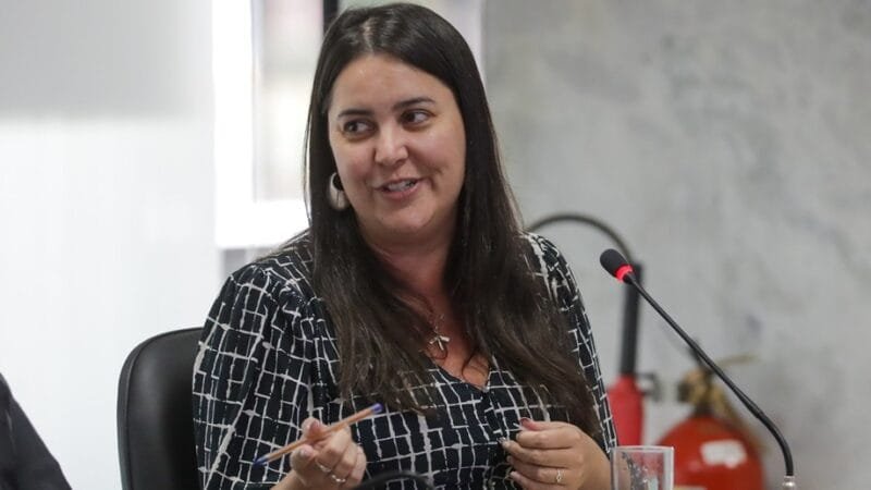 Ana Paula Marra, secretárioa de Desenvolvimento Social, na reunião no Palácio do Buriti que discutiu ações do Programa Acolhe DF/Geovana Albuquerque/Agência Brasília