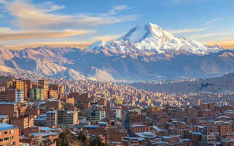 Bolívia cidade de La Paz Misto Brasil