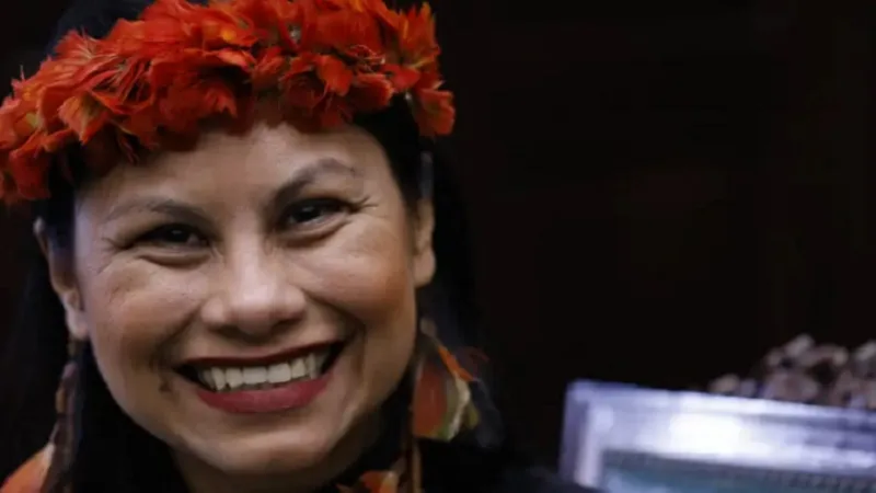 Márcia Wayna Kambeba é escritora e ativista indígena e participou do Clube de Leitura do CCBB/Fernando Frazão/Agência Brasil