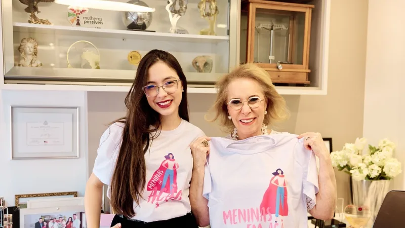 Ana Julia acompanhou a empresária Janete Vaz por 20 horas no Projeto Meninas em Ação que estimula o empreendedorismo/Divulgação