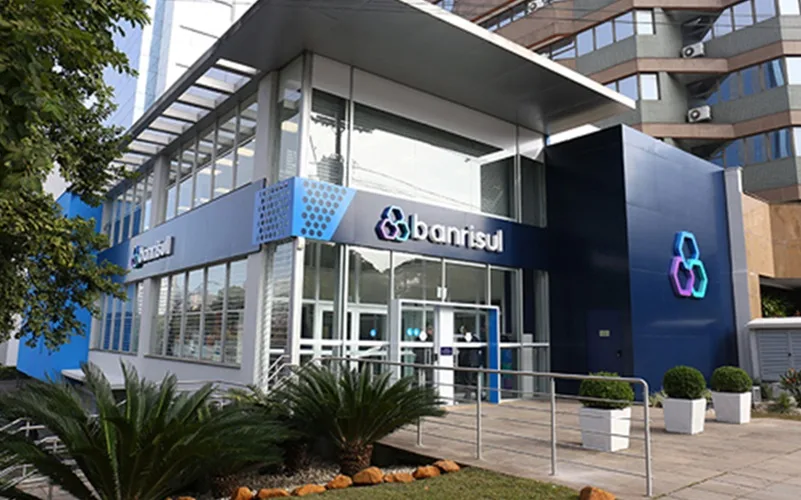 Banco agência Banrisul RS Misto Brasil