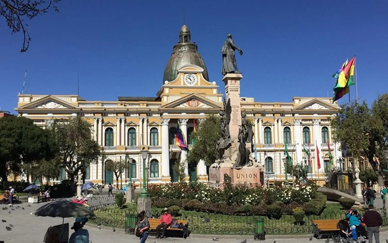 Bolívia Palácio Quemado sede do governo La Paz Misto Brasil