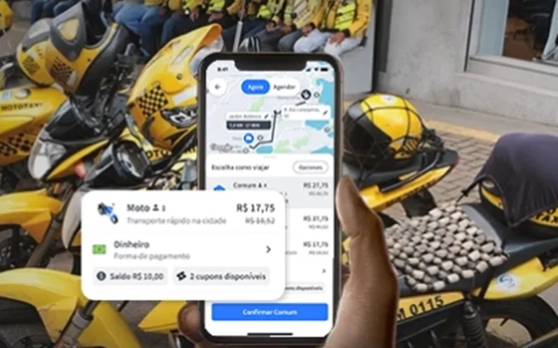 Plataforma transporte machine tecnologia entregadores Misto Brasil
