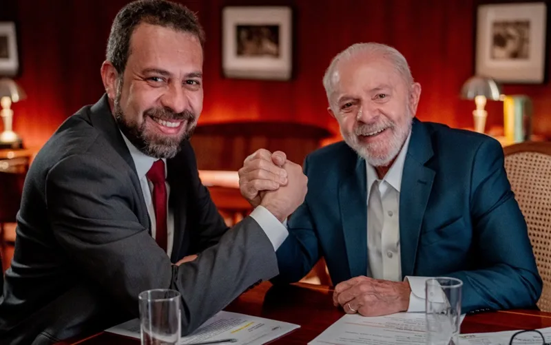 Guiljherme Boulos e Lula da Silva política Misto Brasil